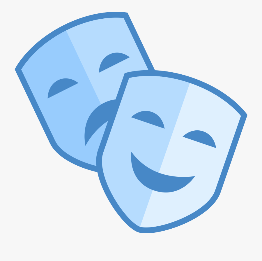 Theatre Clipart Mask Icon - Theatre Masks Icon Png, Transparent Clipart
