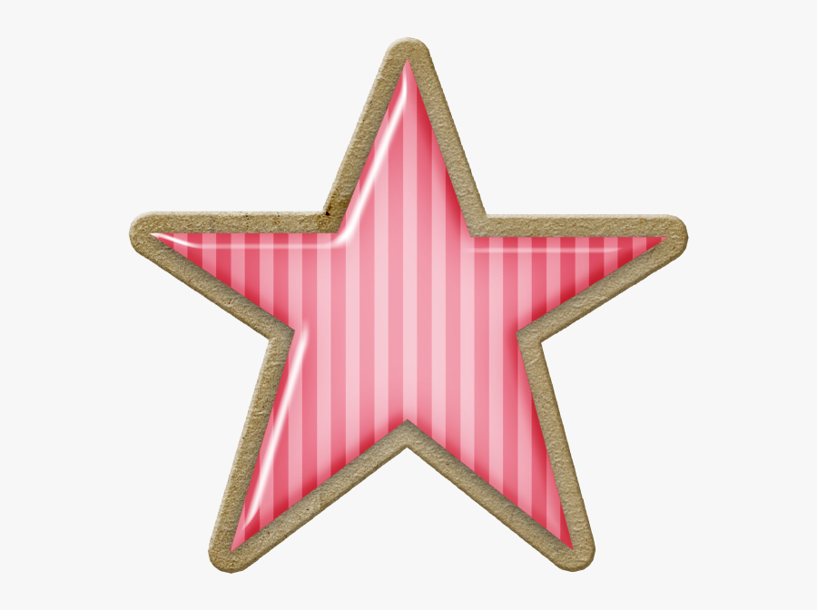 Pink Christmas Star Clip Art, Transparent Clipart