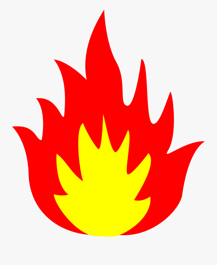 Clipart Flames Single Flame - Flame Fire Clip Art, Transparent Clipart