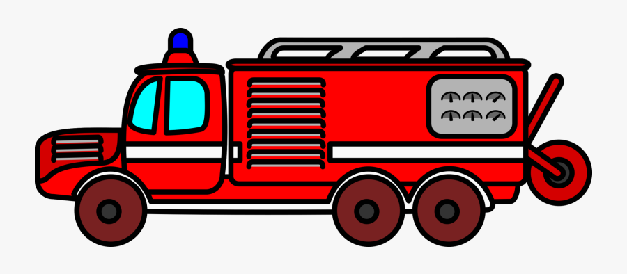 Firetruck Clipart Red - Fire Engine, Transparent Clipart