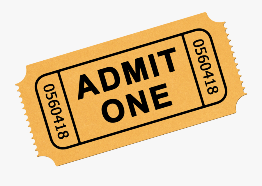 Ticket Clip Art Cinema Train - Transparent Background Movie Ticket Clipart, Transparent Clipart