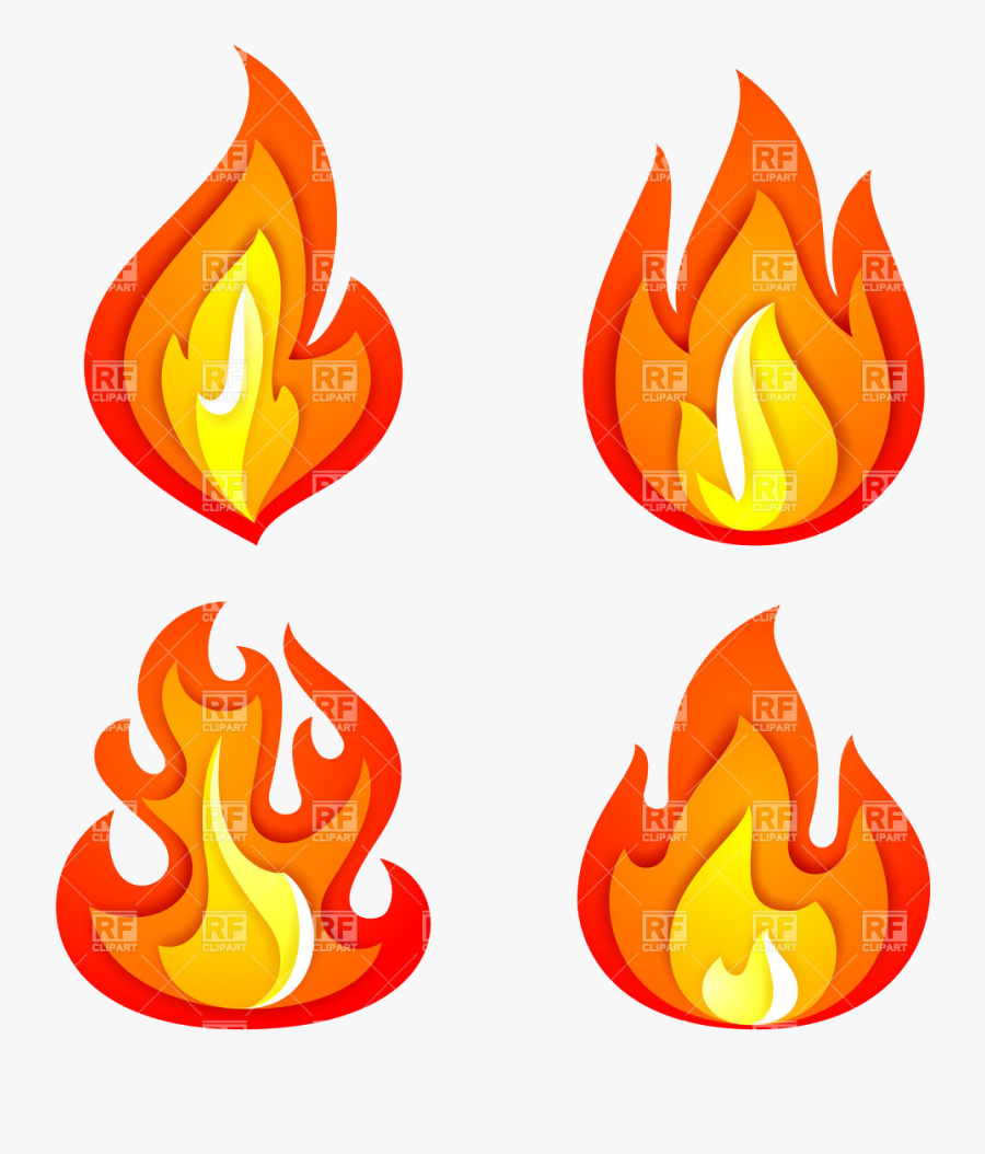 Flame Clip Art Free Clipart Images Transparent Png - Fire Clipart Simple, Transparent Clipart