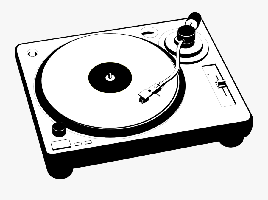 Record Clipart Turntable Dj - Vinyl Record Player Clipart, Transparent Clipart