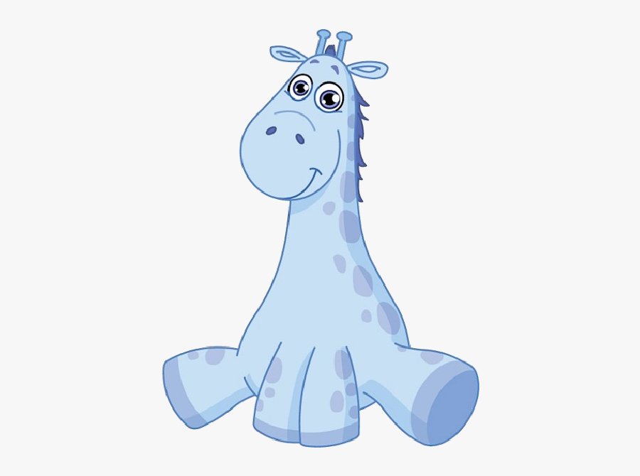 Blue Baby Giraffe Clip Art - Clipart Blue Baby Toys, Transparent Clipart