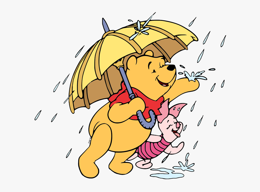 Piglet Winnie The Pooh Rain, Transparent Clipart