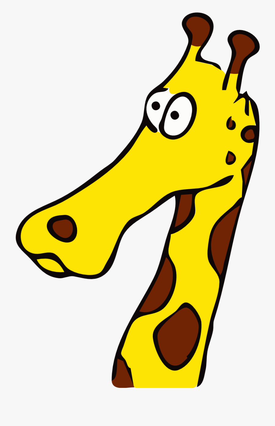 Drawn Giraffe, Transparent Clipart