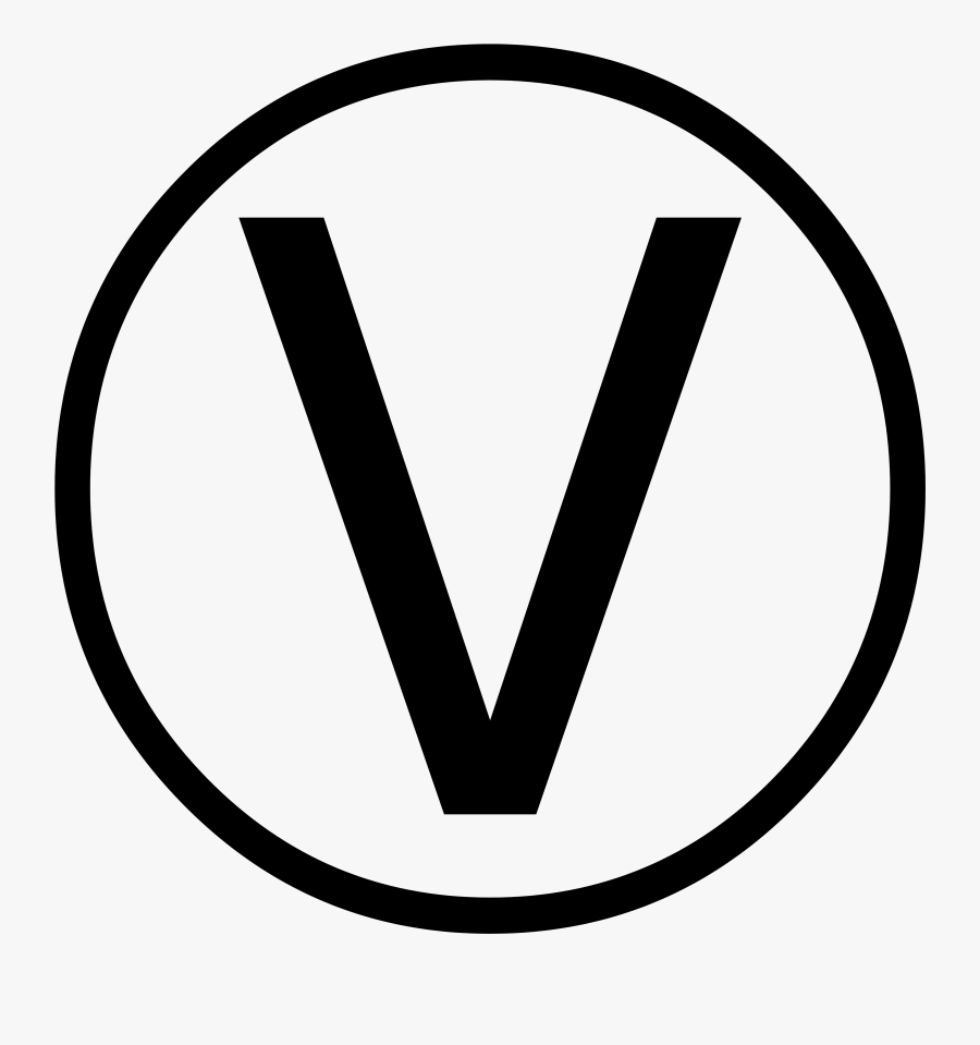 Vegan Symbol For Menu, Transparent Clipart