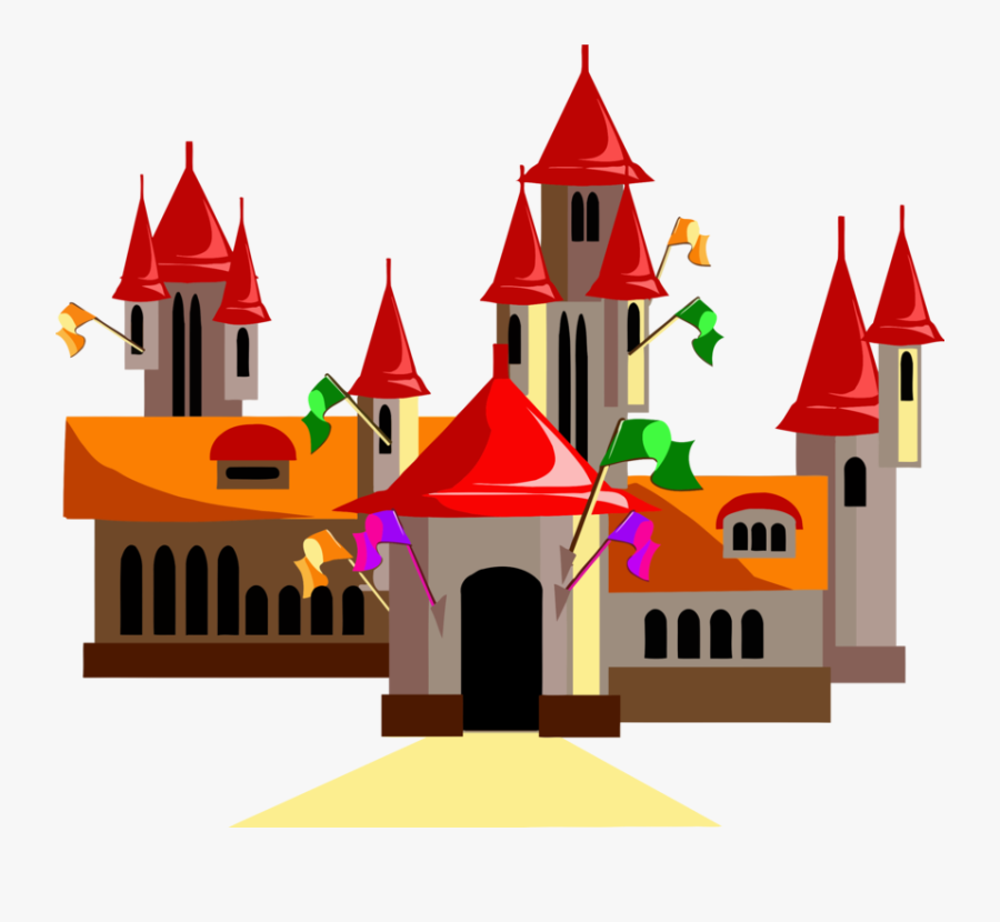 Facade,castle,drawing - Fairytale Castle Clipart, Transparent Clipart