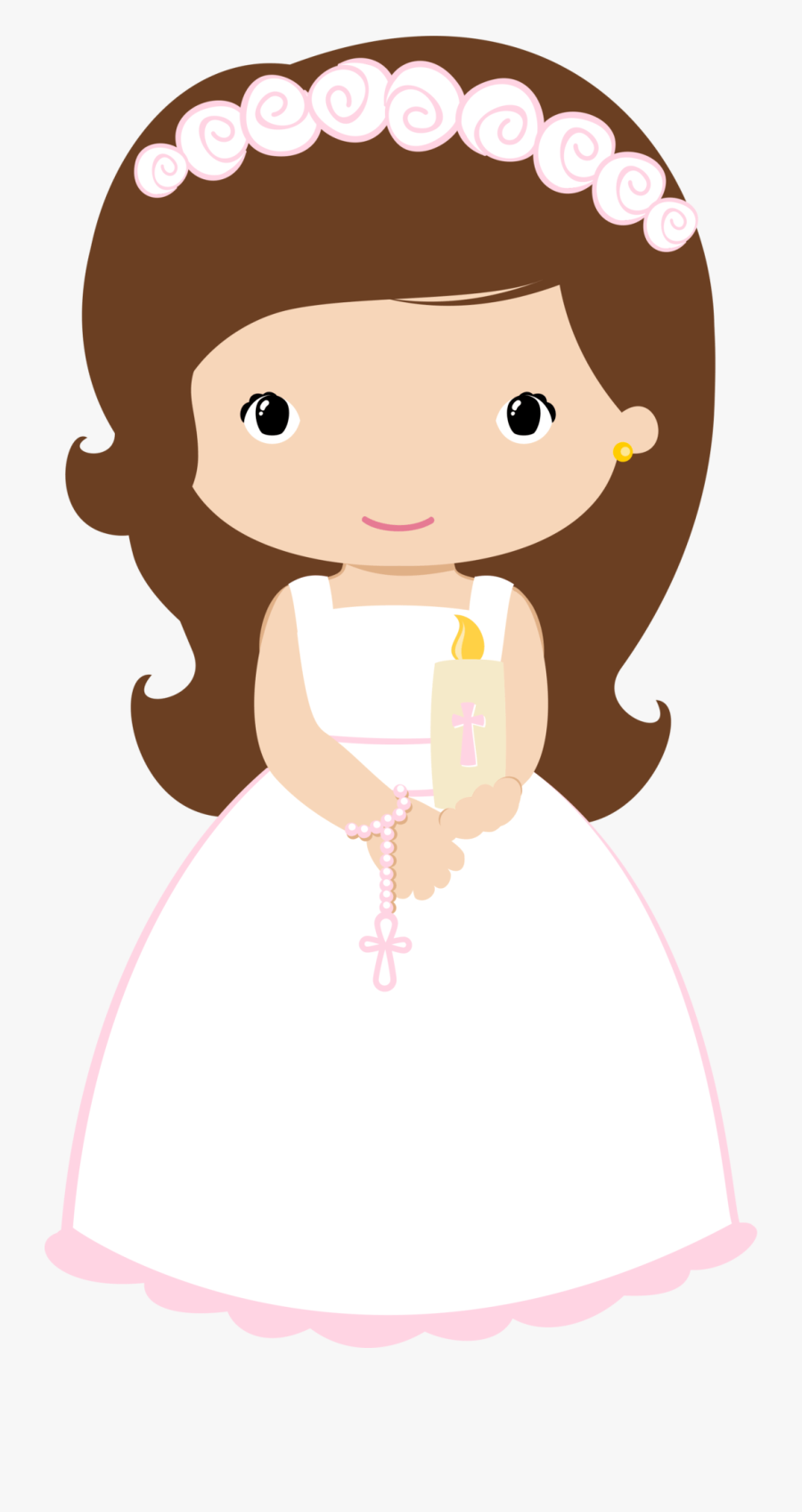 Precious Moment Angel Clipart - First Communion Clipart Girl , Free