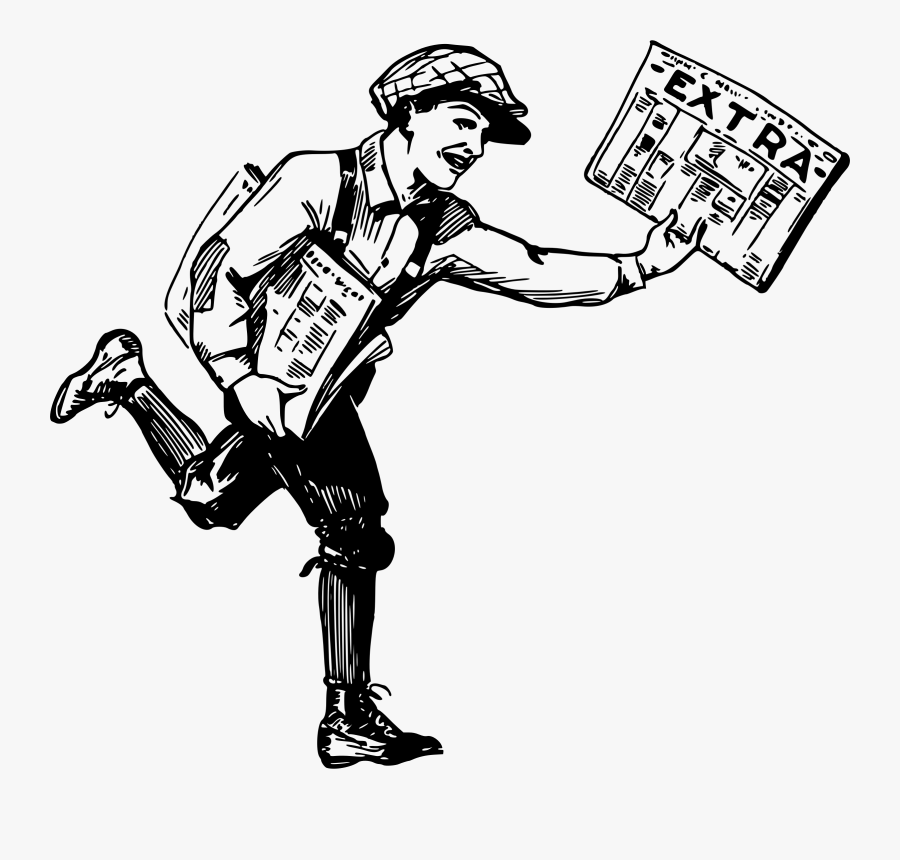 Paper Boy, Transparent Clipart