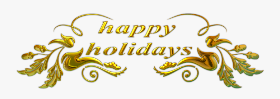 Happy Holidays Text - Happy Holidays Png, Transparent Clipart