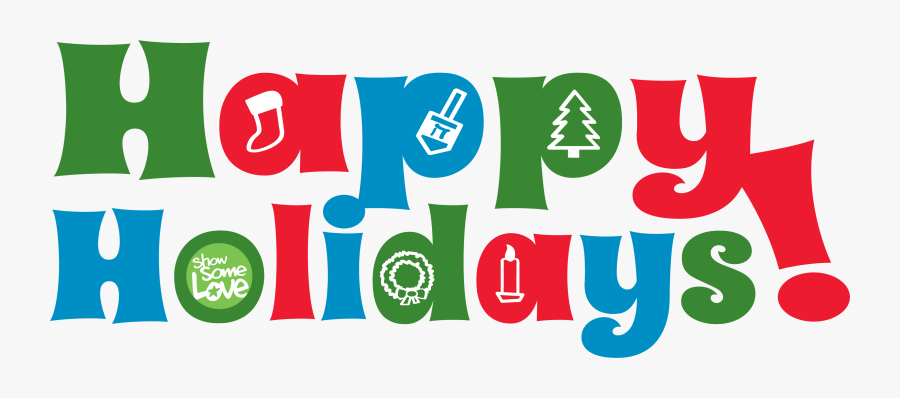 Happy Holidays Colorful Clipart , Png Download - Transparent Happy Holiday Png, Transparent Clipart