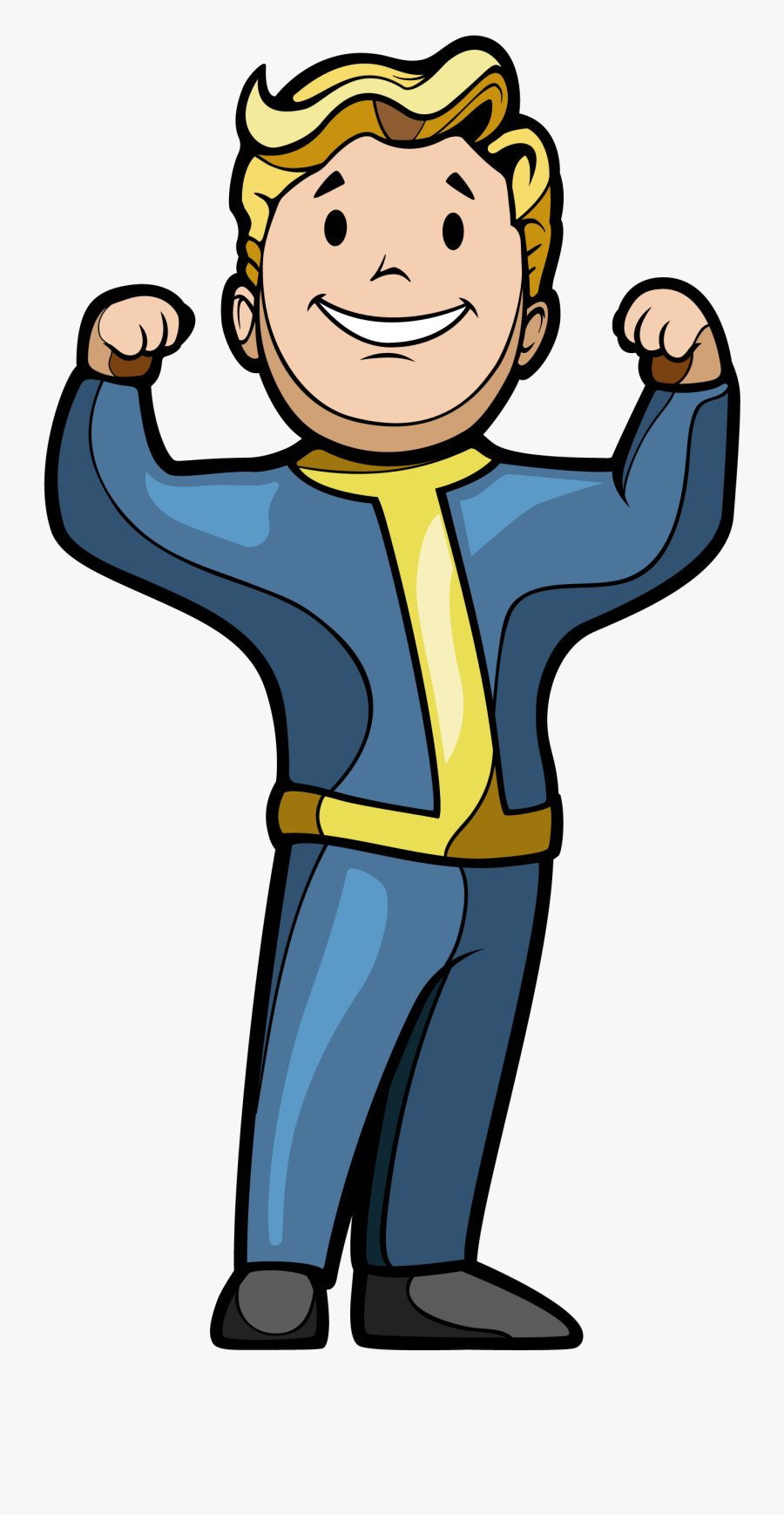 Vault Boy Strength - Vault Boy , Free Transparent Clipart - ClipartKey