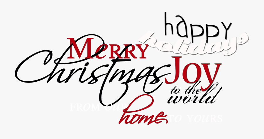Clip Art For Christmas Cards Your - Christmas Word Art Transparent, Transparent Clipart