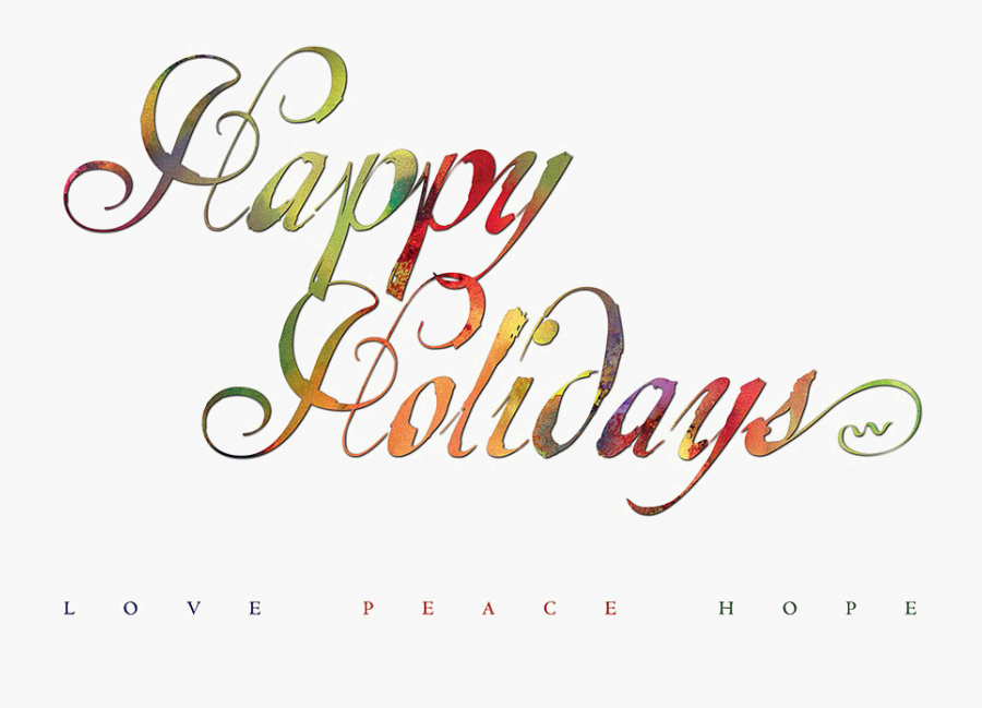Happy Holidays Png Image With Transparent Background - Happy Holidays No Background, Transparent Clipart