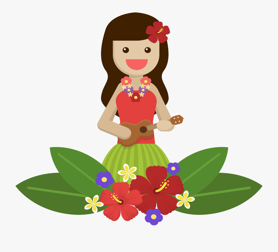 Hawaii Island Girl - Icon Hawaii Png, Transparent Clipart