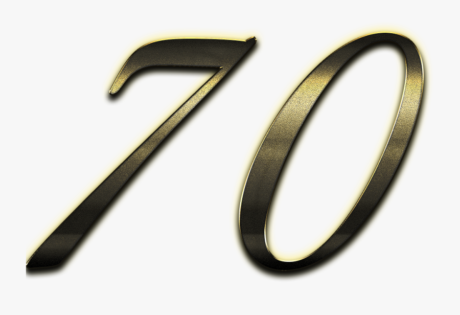 70 Number Clipart Png - Emblem, Transparent Clipart