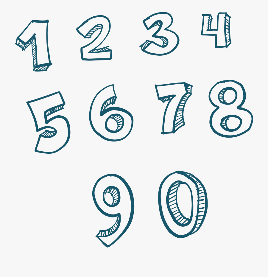 Digit To Numerical Number Euclidean Vector Numbers - Numbers No Background, Transparent Clipart