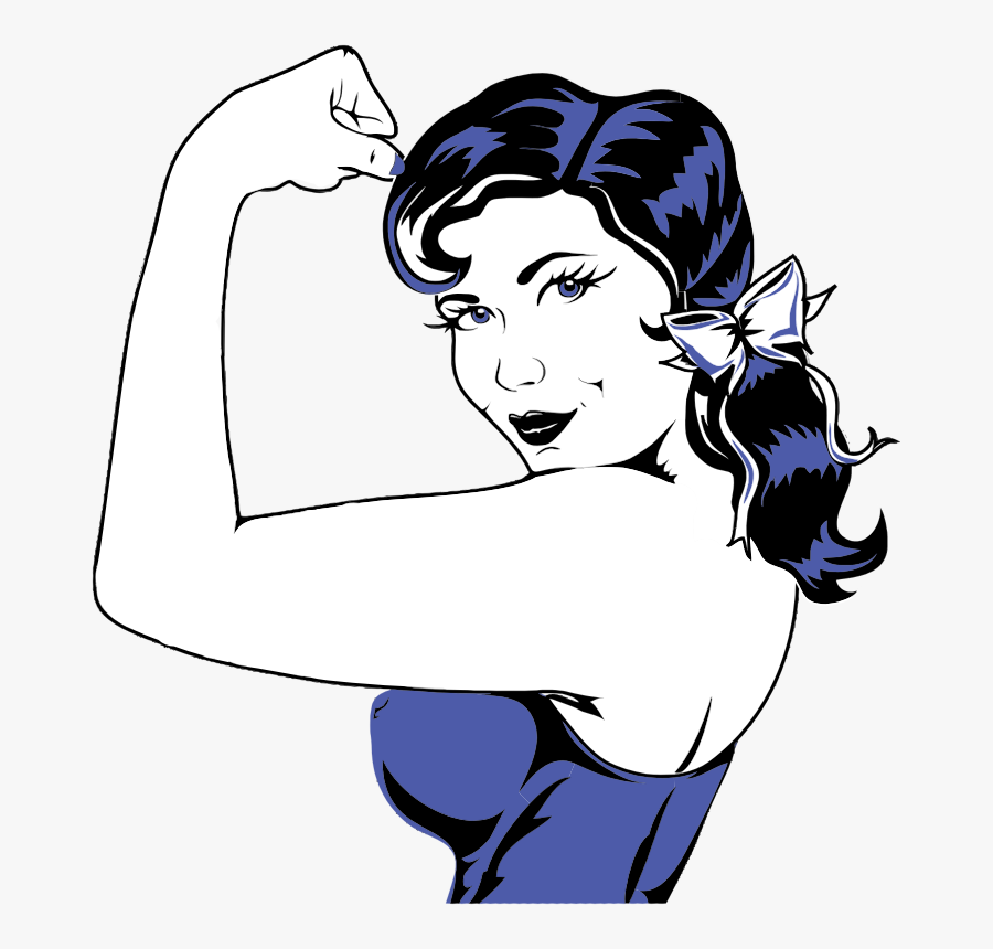 Clip Art Muscular Arm Clipart - Girl With Tattoo Clipart, Transparent Clipart