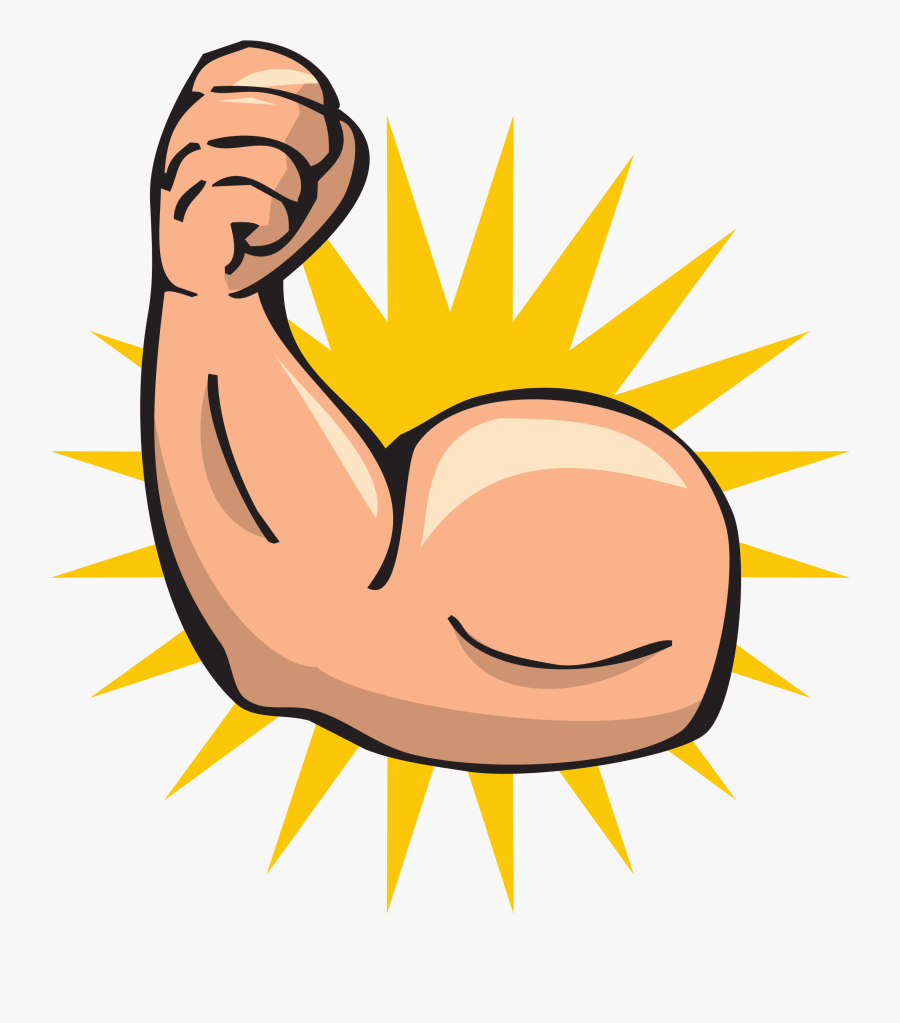 Muscle Clipart Stong - Strong Arm Clipart, Transparent Clipart