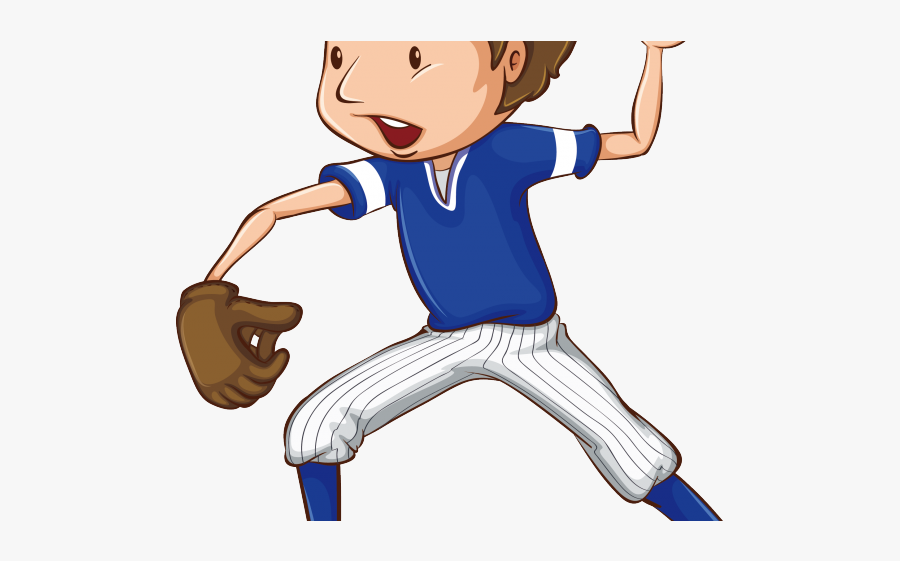 Baseball Player Clipart - Baseball Pitcher Clipart Png, Transparent Clipart