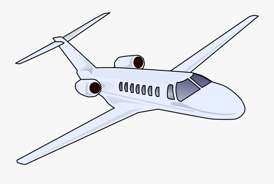 Business Jet - Private Jet Clipart Transparent, Transparent Clipart