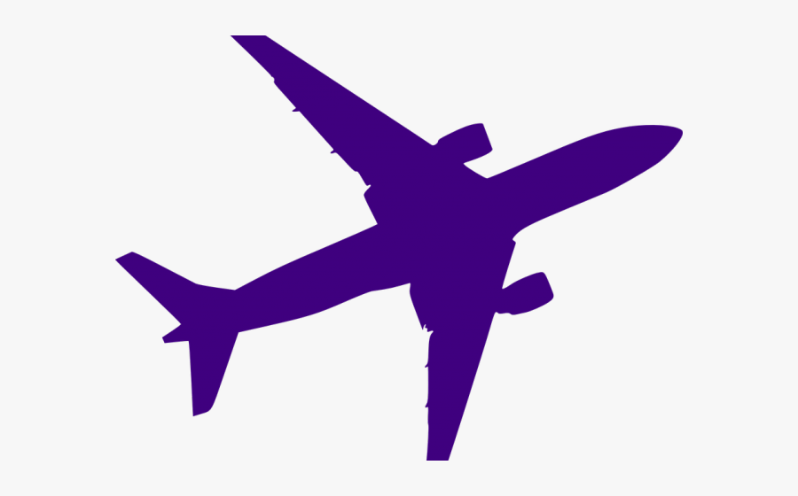 Transparent Jet Silhouette Png - Black And White Airplane, Transparent Clipart