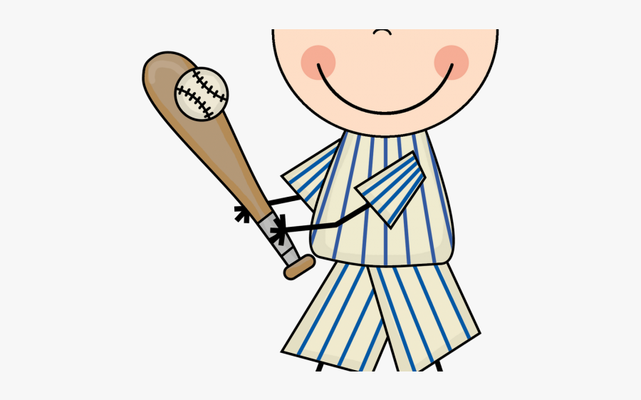Baseball Player Clipart - Kids Baseball Clip Art, Transparent Clipart