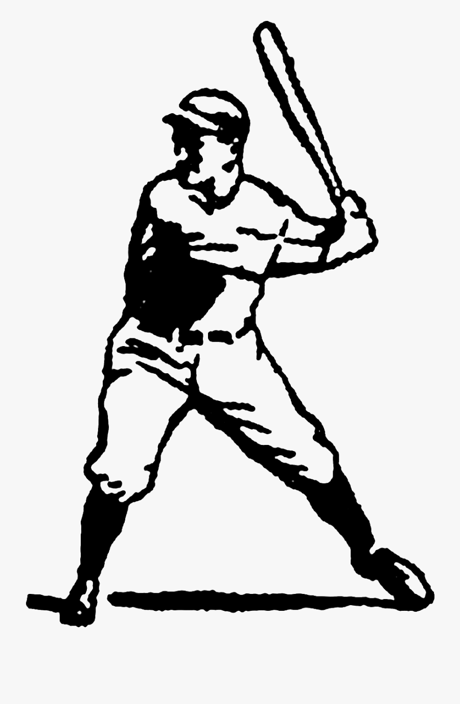 Transparent Baseball Player Clipart Png - Baseball Illustrations, Transparent Clipart