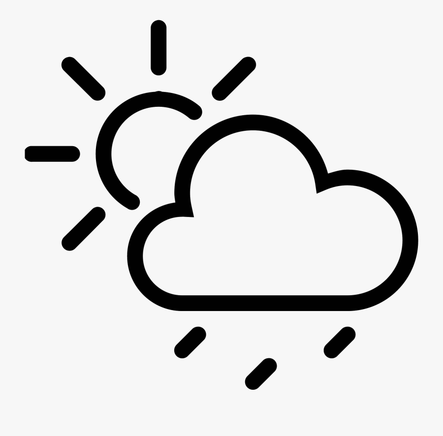 Rain Cloud Icon - Black Weather Icon Png, Transparent Clipart