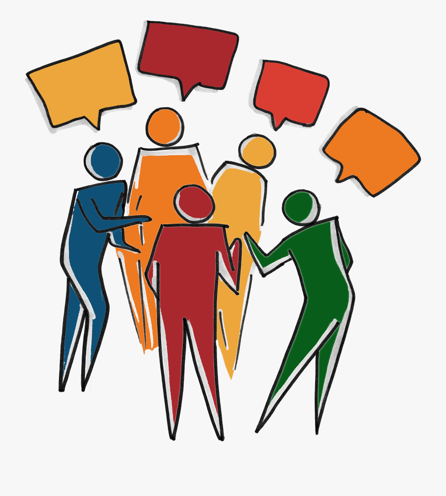 Inclusive Diverse Team Group Of People Talking Clipart- - Group Of People Talking Clipart, Transparent Clipart