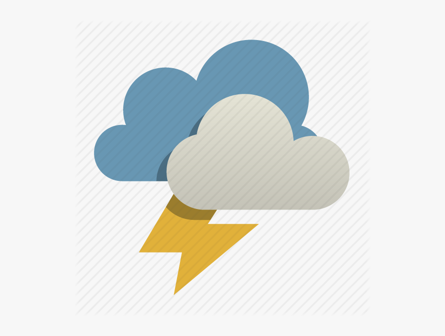 Thunderstorm Png Transparent Images - Thunderstorm Weather Icon, Transparent Clipart
