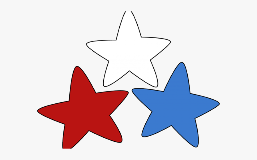 Red White And Blue Stars Png, Transparent Clipart