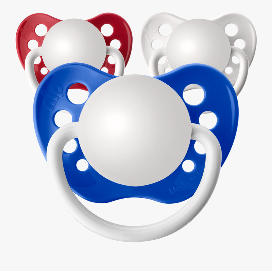 Patriotic Personalized Pacifiers 3 Pack - Mute Button Pacifier Transparent, Transparent Clipart