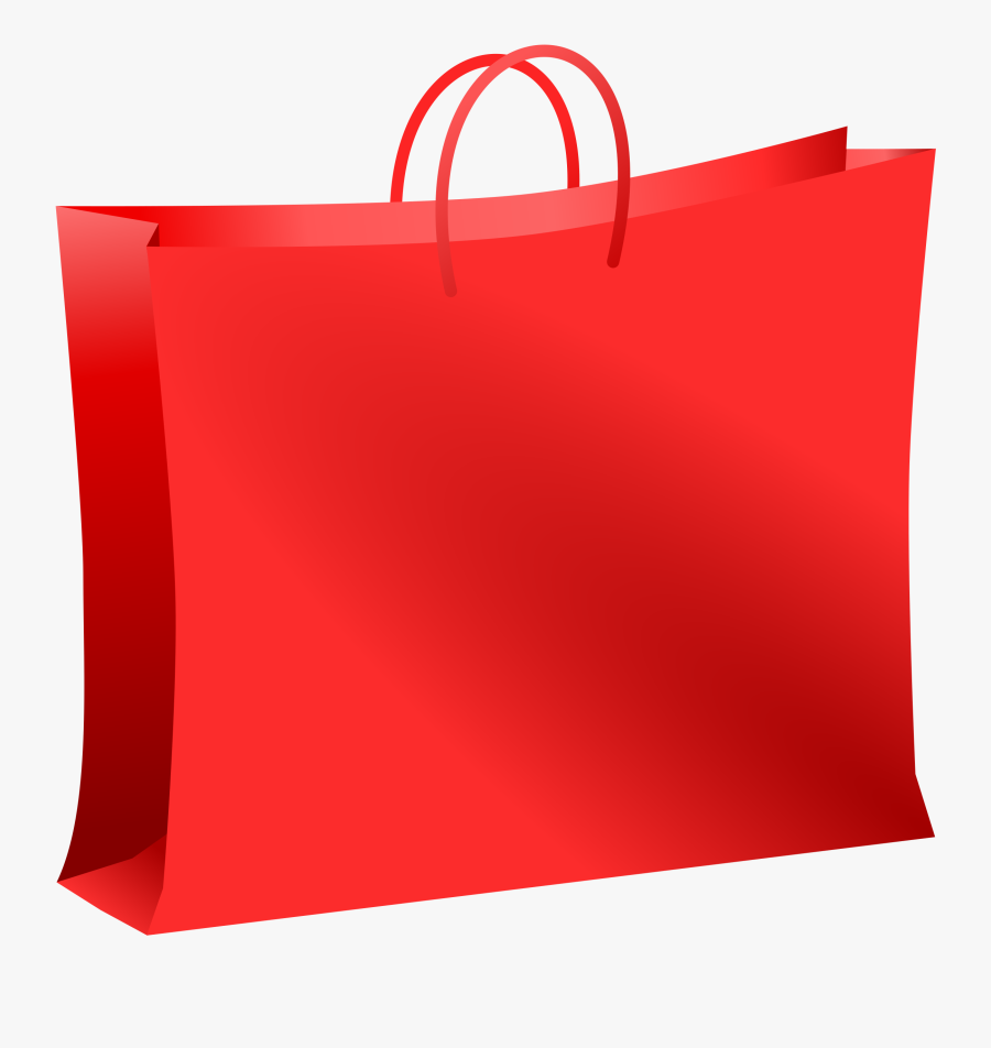Red Bag - Transparent Background Shopping Bag Clipart, Transparent Clipart