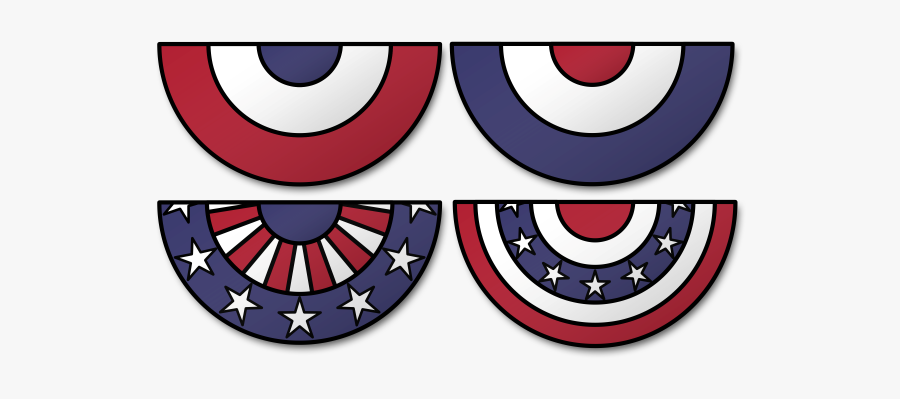 Clip Art Free Patriotic Cliparts Download - 4th Of July Bunting Clipart, Transparent Clipart