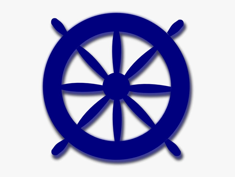 Ship Wheel Nautical Cliparts Blue Clip Art Transparent - Object That Starts With Letter W, Transparent Clipart