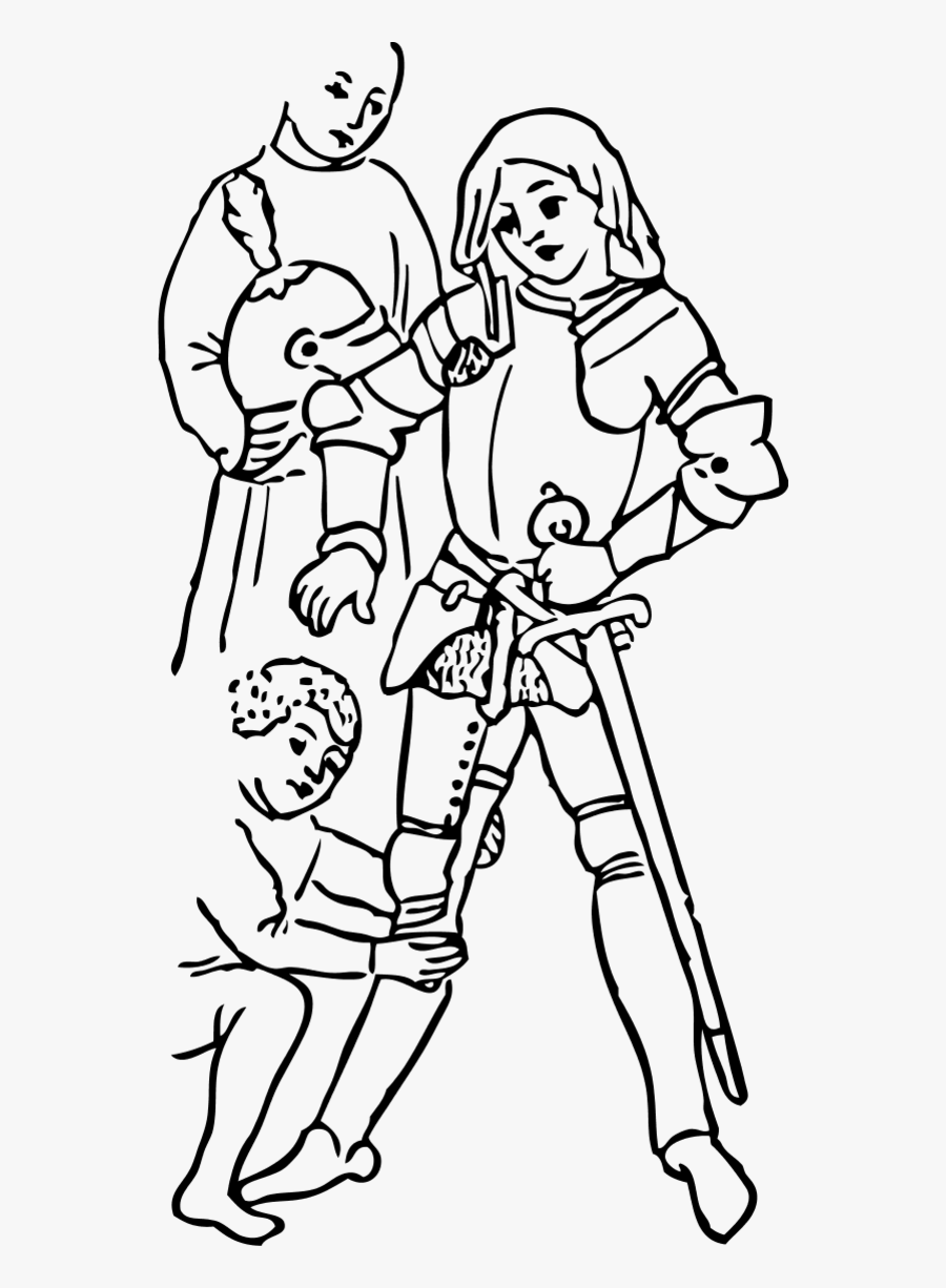 Knight Wearing His Armor - Desenhos De Joana D Arc, Transparent Clipart