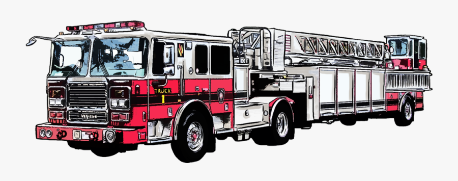 Transparent Fire Truck Png - Fire Apparatus, Transparent Clipart