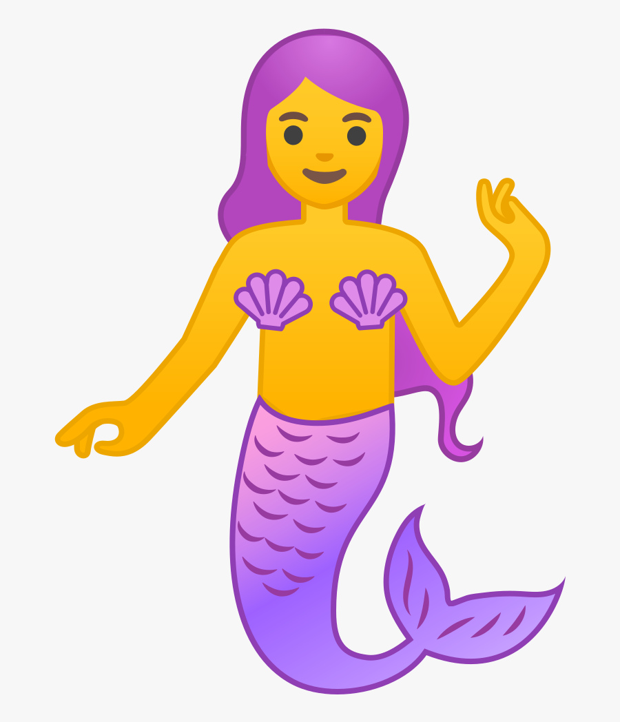 Mermaid Png Emoji - Mermaid Emoji Samsung, Transparent Clipart