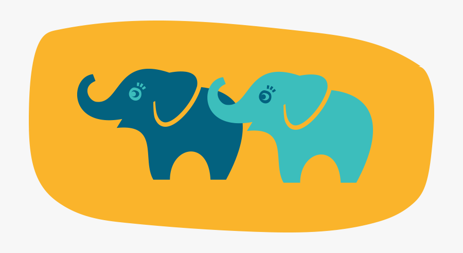 Elephants Illustration - Indian Elephant, Transparent Clipart
