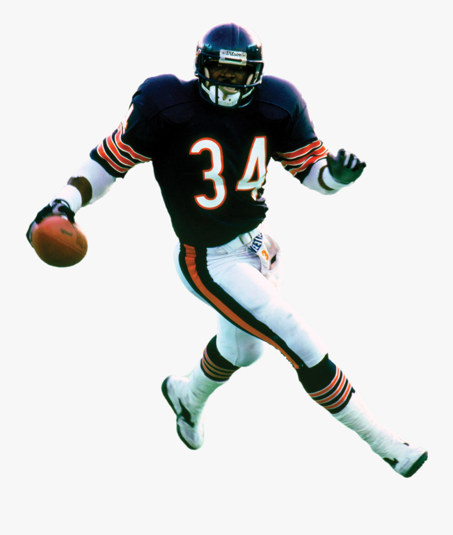 Football Player Running Png - Chicago Bears Players Png, Transparent Clipart
