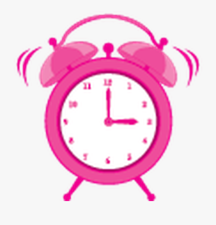 Alarm Clipart Clcok - Pink Clock Clip Art, Transparent Clipart