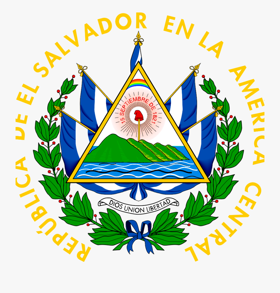 Coat Of Arms Of El Salvador - Salvador Flag, Transparent Clipart