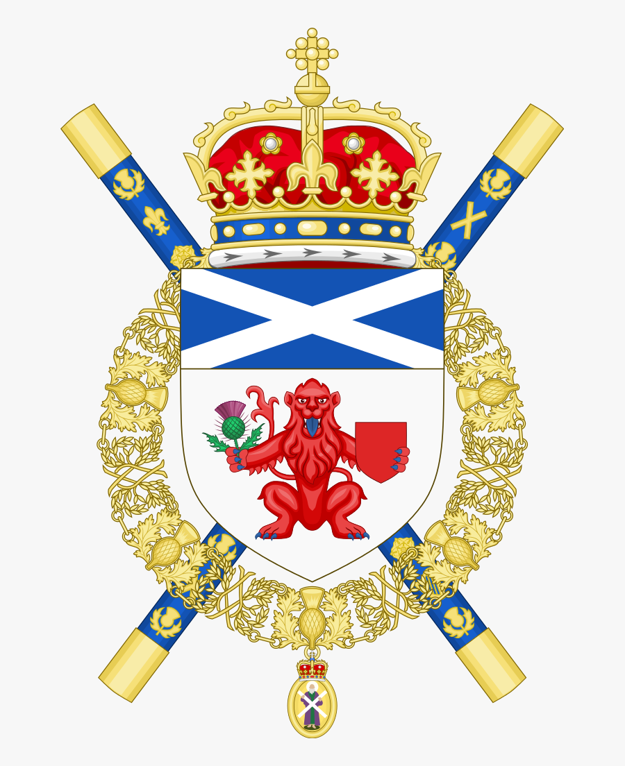 Crown Clipart Lord - Scottish King Coat Of Arms, Transparent Clipart