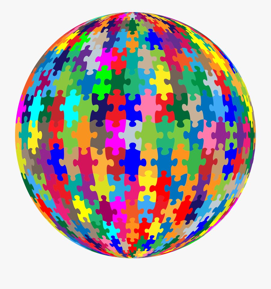 Multi Colored Puzzle Piece, Transparent Clipart