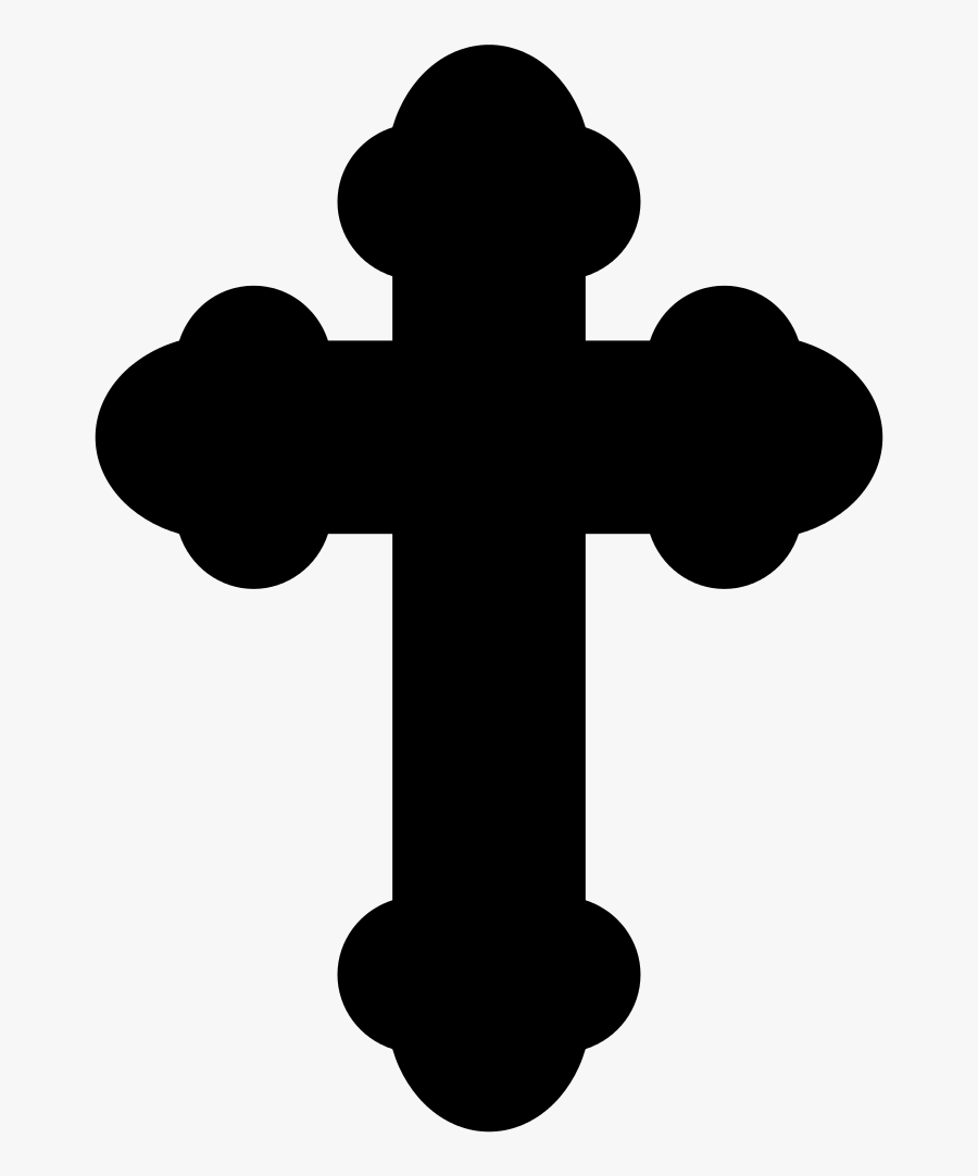 Black Cross, Transparent Clipart