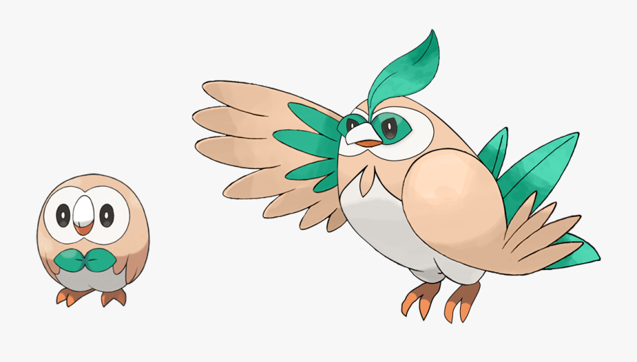 Made A Rowlet Evo To Go With My Litten Evo - Pokemon Murkrow Evolution Shiny, Transparent Clipart