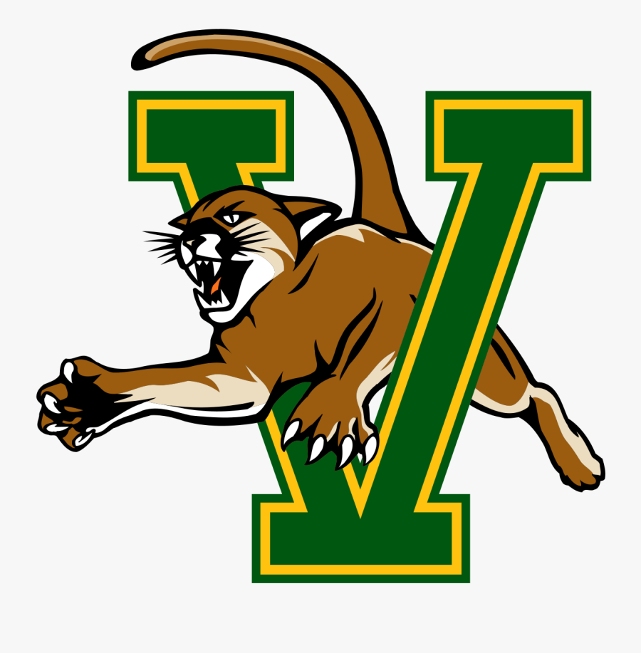 Image Result For Vermont Catamounts Logo Green - University Of Vermont V, Transparent Clipart