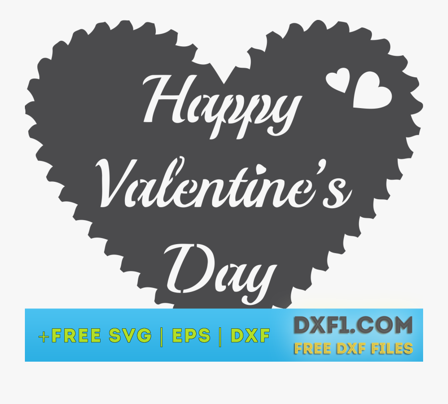 Happy Valentines Day Dxf, Transparent Clipart